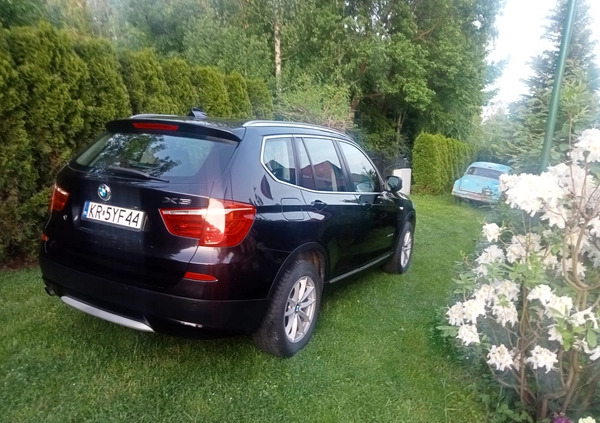 BMW X3 cena 58000 przebieg: 140000, rok produkcji 2011 z Kraków małe 466